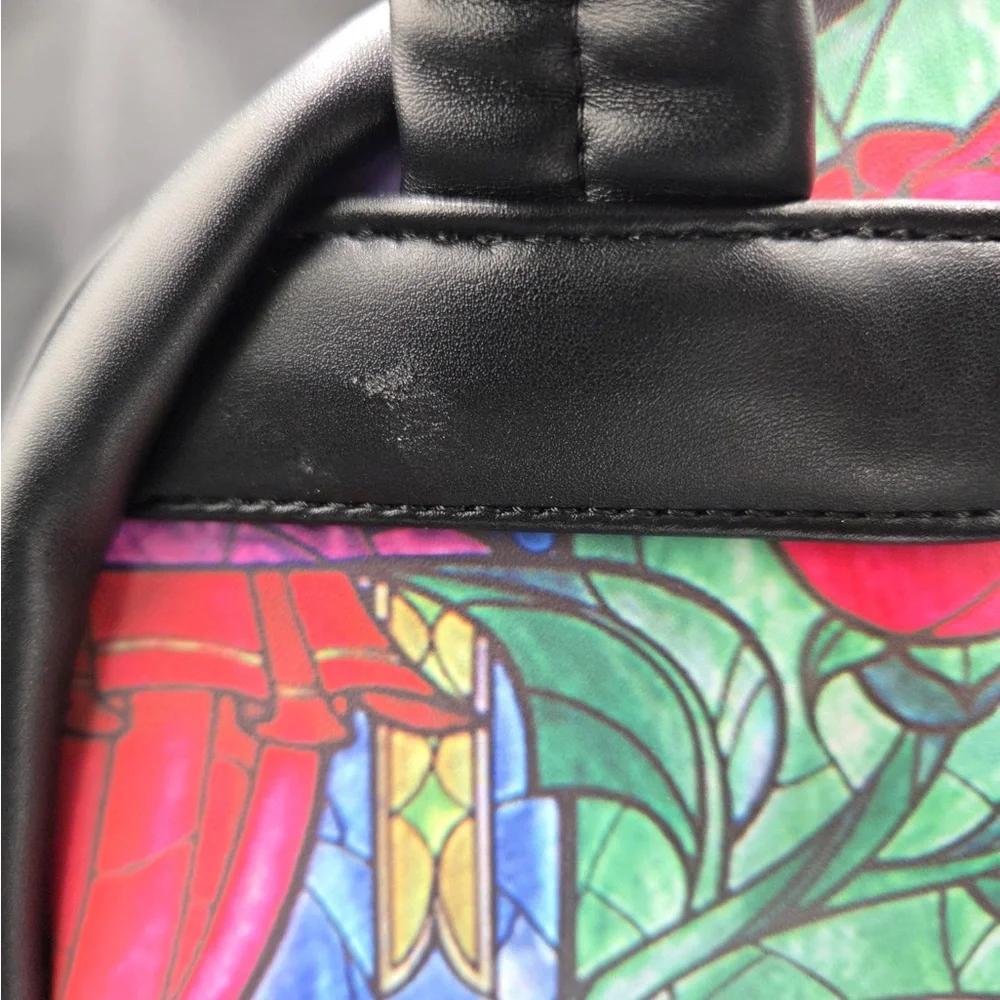 Loungefly Disney Castle Backpack with Multicolor Design - Picture 4 of 10